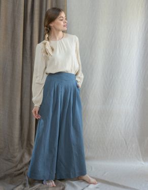 Pantalon palazzo "Vivika" atlas