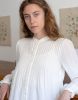 Blouse "Hannah" blanc cassé manches longues